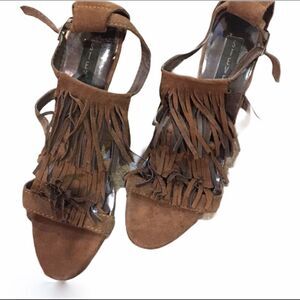 Boho chic Steve Madden Fringy stilettos 9